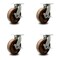 Service Caster 8 Inch Heavy Duty High Temp Phenolic Caster Brakes 2 Swivel Locks SCC, 4PK SCC-KP92S830-PHRHT-SLB-BSL-2-SLB-2 - alternate 1